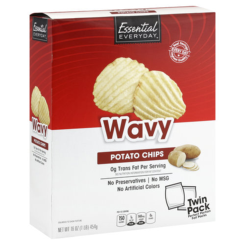 Essential Everyday Potato Chips, Wavy