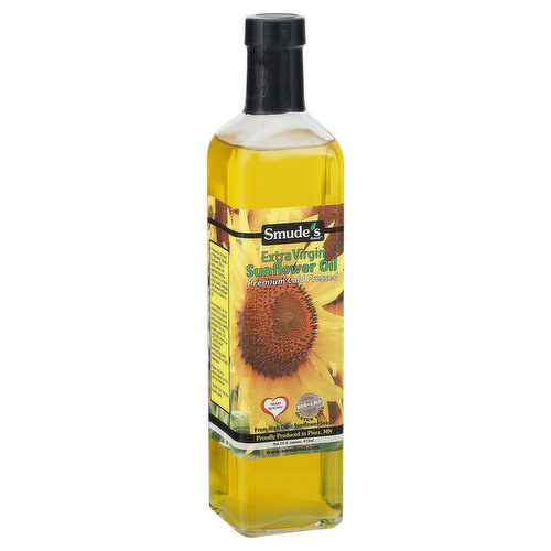 Cold Pressed Sunflower Oil - 16 oz. Glass Bottle