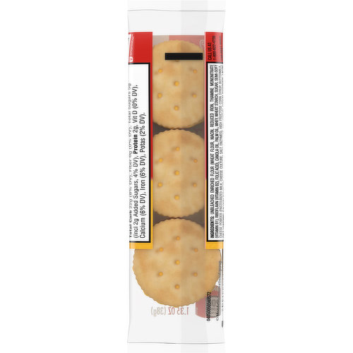 Fake Swiss Cheese Cube on Cracker