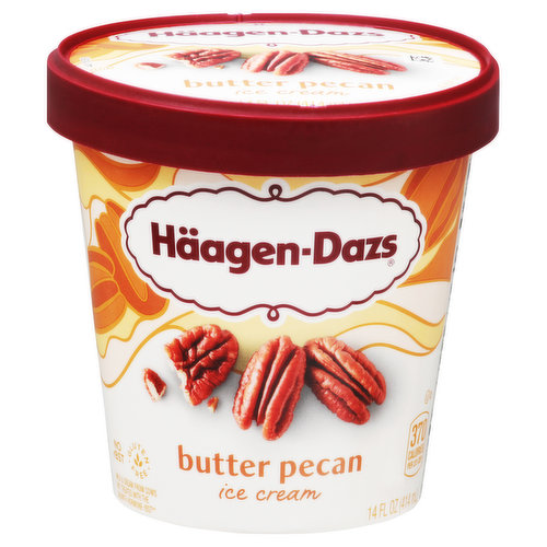 No rBST. Milk & cream from cows not treated with the growth hormone rBST (No significant difference has been shown between milk from rBST treated and non-rBST treated cows). Buttery roasted pecans folded into velvety sweet cream. A classic made fantastic. That's Dazs.