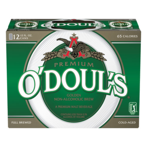 O'Doul's Beer, Golden, Non-Alcoholic Brew, Premium