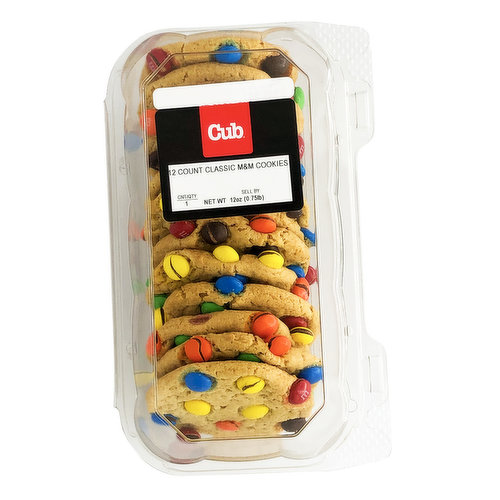 Cub Bakery M&M CookiesDeluxe, 12 Ct