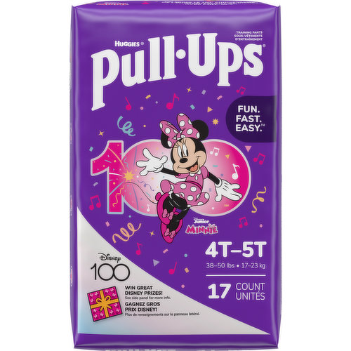 Huggies Pull-Ups Girls' Potty Training Pants, 60 Count, 4T-5T (38-50 lb.)