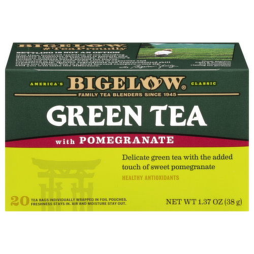 Bigelow Green Tea, with Pomegranate, Tea Bags