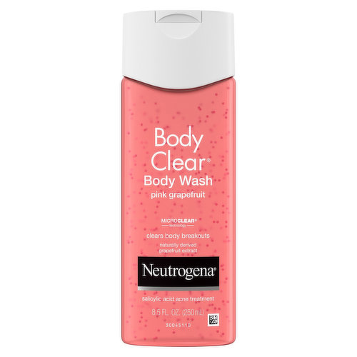 Neutrogena Body Wash, Pink Grapefruit, Body Clear