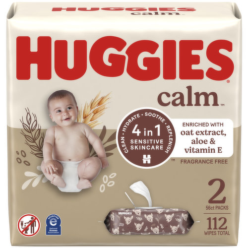 Huggies Calm Huggies Calm Baby Wipes, Unscented