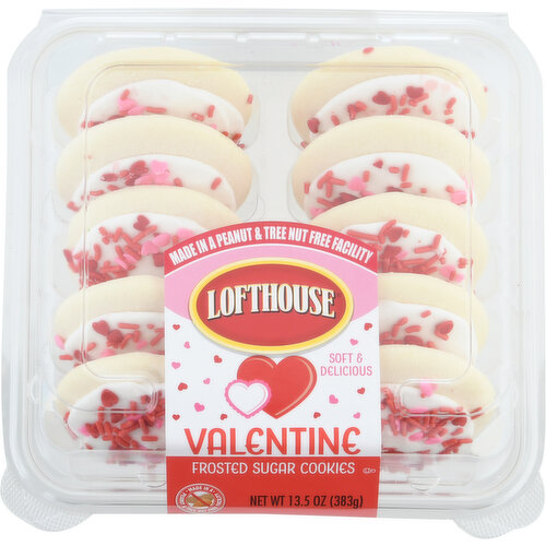 Lofthouse Sugar Cookies, Frosted, Valentine