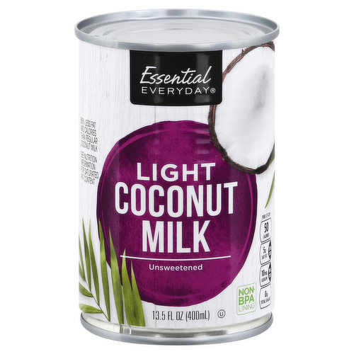 Essential Everyday Coconut Milk, Light, Unsweetened