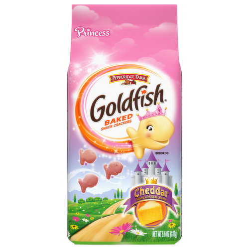 Goldfish Baked Snack Crackers, Cheddar, Princess