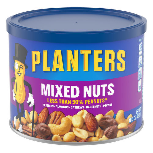 Planters Mixed Nuts, Less than 50% Peanuts