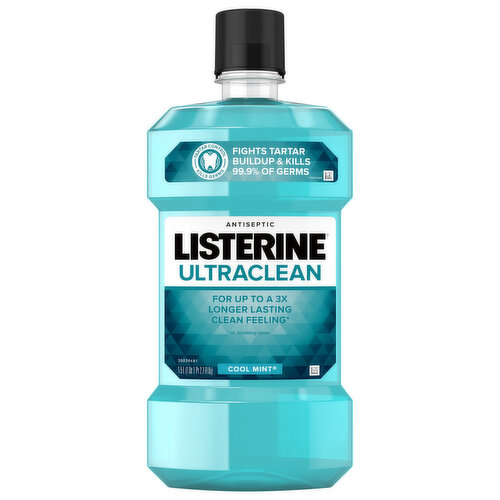 Listerine Ultraclean Mouthwash, Antiseptic, Cool Mint