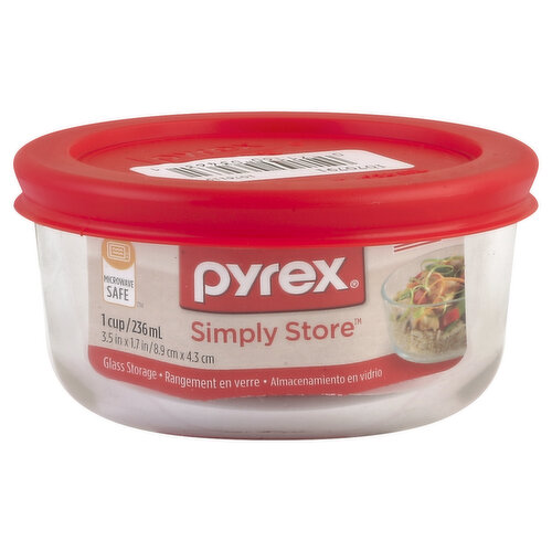 Pyrex Simply Store Glass Storage, 1 Cup