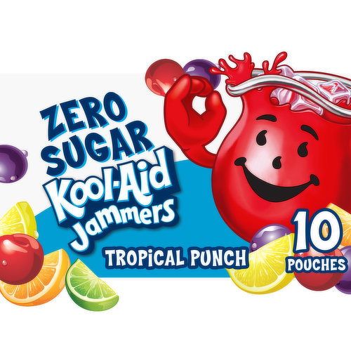 Kool-Aid Jammers Tropical Punch Zero Sugar Artificially Flavored Soft Drink