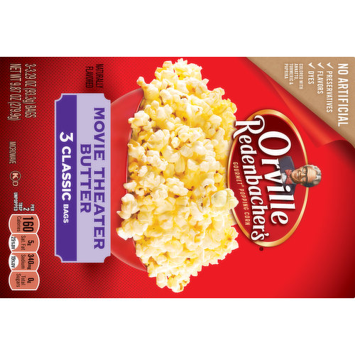  Orville Redenbacher's - Cubo de palomitas de maíz con  mantequilla para cines, 3.9 onzas, paquete de 12 unidades : Comida Gourmet  y Alimentos