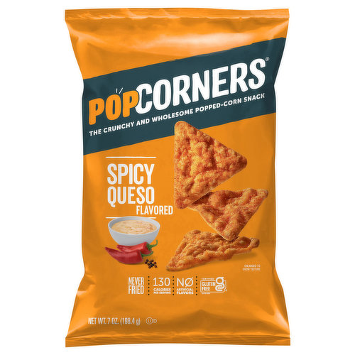 PopCorners Popped-Corn Snack, Spicy Queso Flavored