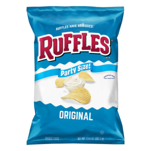 Ruffles Potato Chips, Original, Party Size