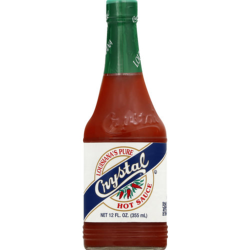 www.crystalhotsauce.com. Product of USA.