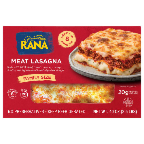 Rana Meat, Lasagna, Ready Meal, Refrigerated