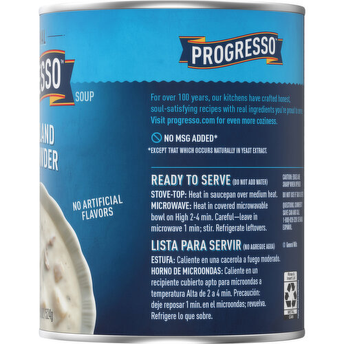 Progresso Soup, New England Clam Chowder, Traditional