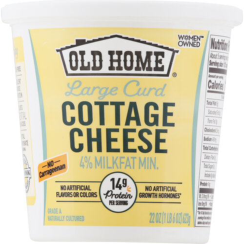 No carrageenan. No artificial growth hormones (Our farmers pledge no artificial growth hormones. No significant difference has been shown in milk from cows treated with the artificial growth hormone rbST and non rbST treated cows). Naturally cultured. Quality foods since 1925. Enjoy. Award winning quality from Old Home Foods. Pasteurized. Please recycle. Women owned.