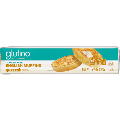 Glutino English Muffins, Gluten Free, Original