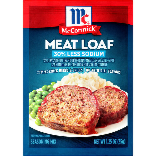 McCormick 30% Less Sodium Meat Loaf Seasoning Mix