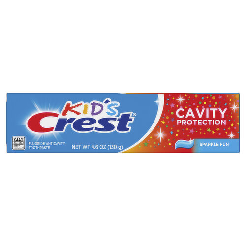 Crest Kids Crest Kids Cavity Protection Toothpaste, Sparkle Fun Flavor, 4.6 oz