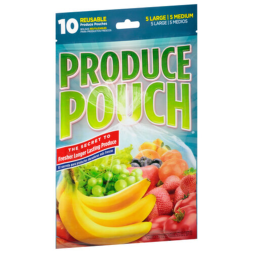 Produce Pouch Pouch, 5 Large/Medium