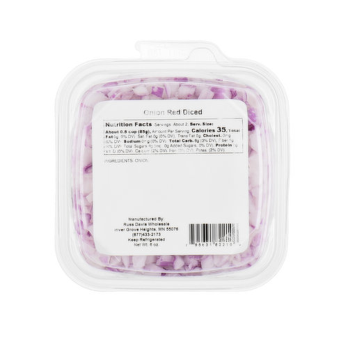 Quick and Easy Red Onion Diced