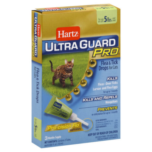 Hartz Ultra Guard Pro Flea & Tick Drops, for Cats