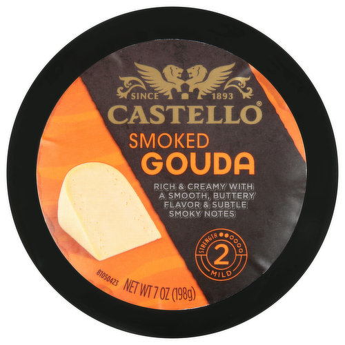 Castello Cheese, Gouda, Smoked, Mild