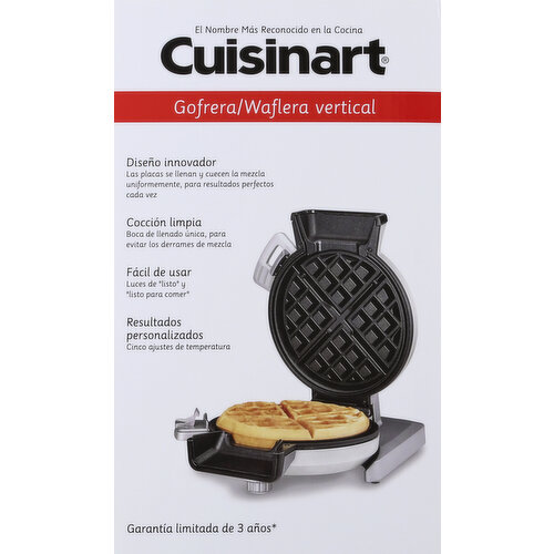 Cuisinart Maker Waffle-Iron, Single, Black/Stainless