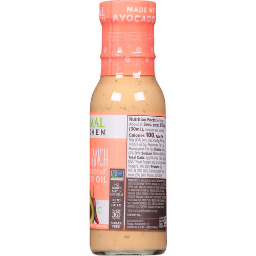 Primal Kitchen Ranch Dressing & Marinade Made with Avocado Oil 8 fl oz (236  ml)