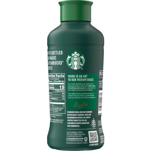 Starbucks Unsweetened Medium Roast Black Iced Coffee