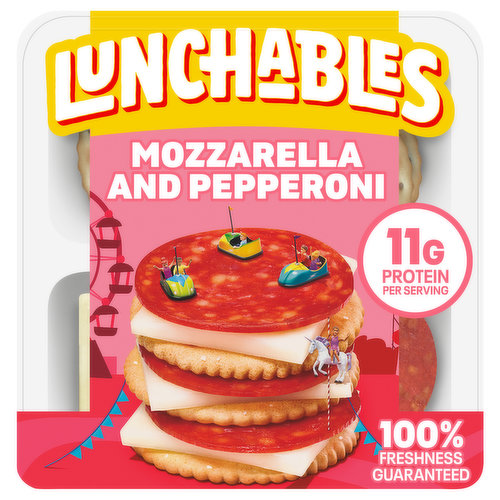 Lunchables Pepperoni & Mozzarella Cheese Snack Kit with Crackers