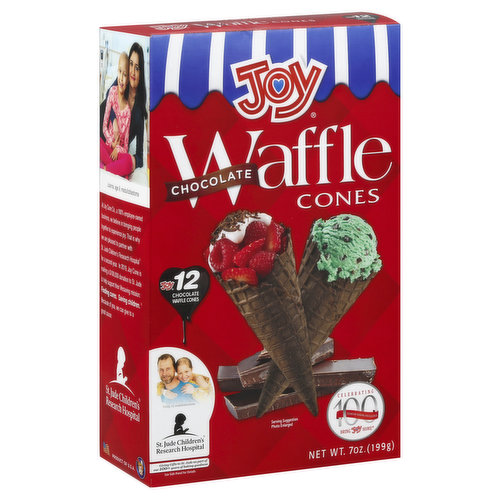 JOY Waffle Cones, Chocolate