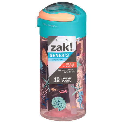 Zak Designs 16oz Plastic Kids' Water Bottle with Bumper and