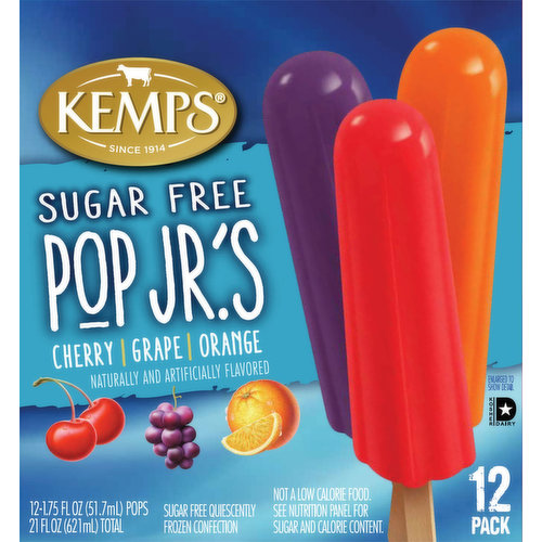 Kemps Pop Jr.'s No Sugar Added Pops