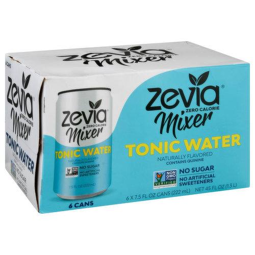 Zevia Mixer Tonic Water, Zero Calorie
