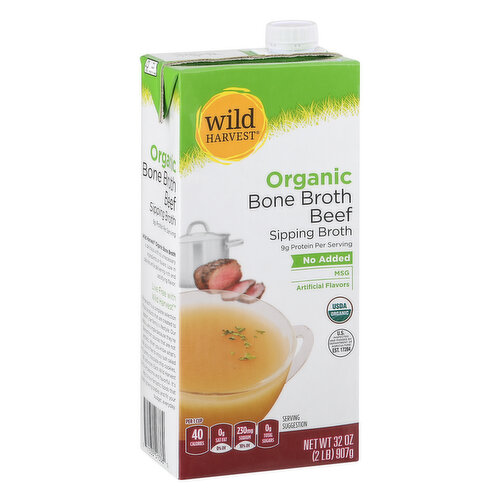 Wild Harvest Bone Broth, Organic, Beef