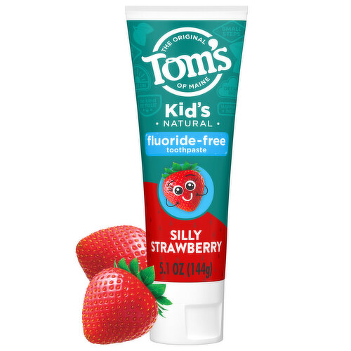 Tom's of Maine Kids Fluoride-Free Natural Toothpaste, Silly Strawberry
