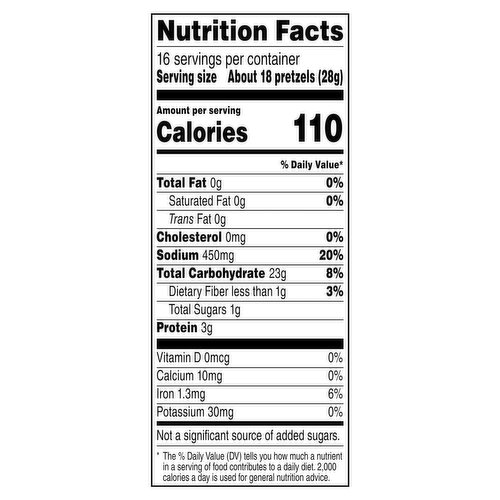 Pretzels Nutrition Facts Label Besto Blog