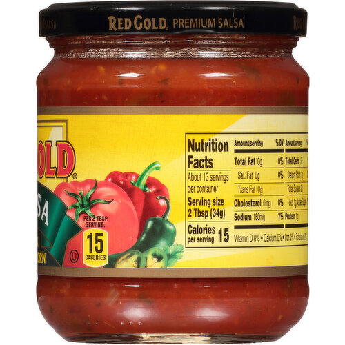 Red Gold Medium Salsa, 15.5oz 