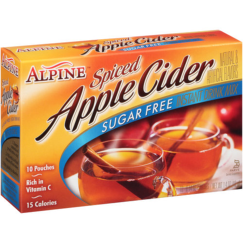 Alpine Sugar Free Spiced Apple Cider Instant Drink Mix