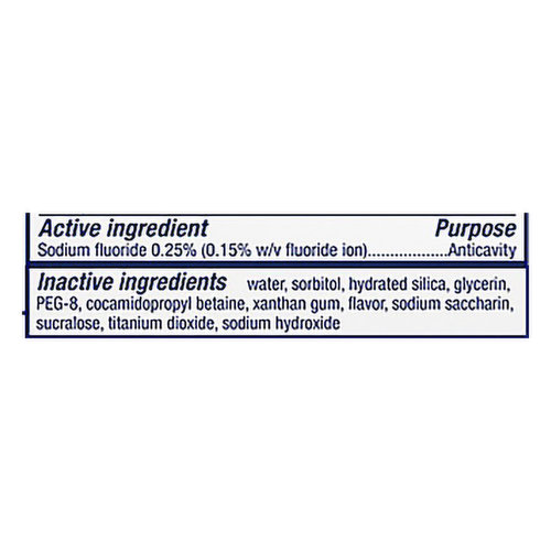 biotene toothpaste ingredients