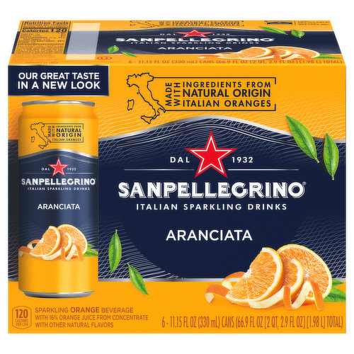 Sanpellegrino Sparkling Drinks, Italian, Aranciata