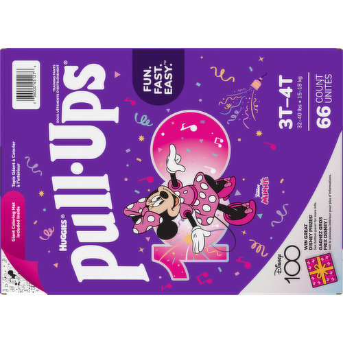 Pull-Ups Training Pants, Disney Junior Minnie, 3T-4T (32-40 lbs