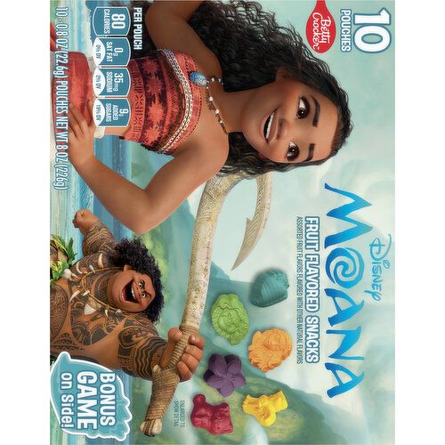 Betty Crocker Disney Moana Assorted Fruit Flavored Snacks