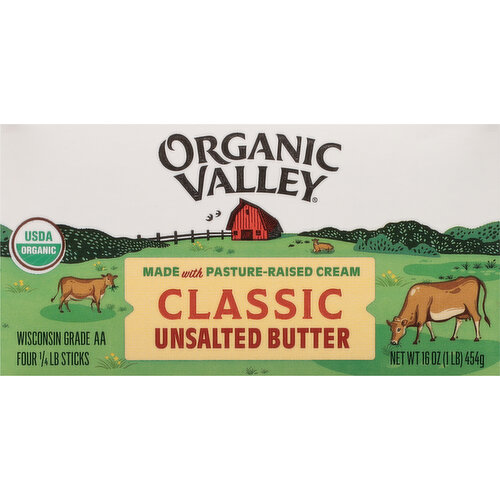 Organic Valley Unsalted Classic Butter