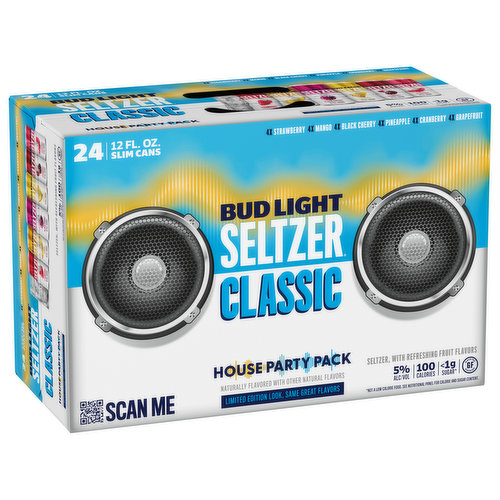 Bud Light Seltzer Bluetooth Can Speaker - Black Cherry